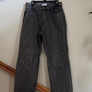 Zara Charcoal Relaxed Jeans